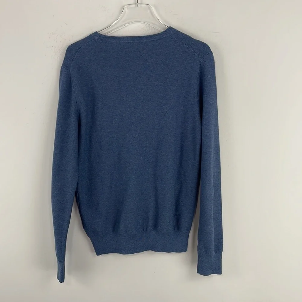 J.Crew Mens‎ Cotton Crewneck Sweater Blue H6060 Small NWT